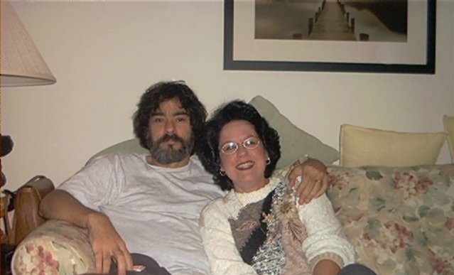 Marc and Lee at Khan & Patricia's home; Actual size=180 pixels wide